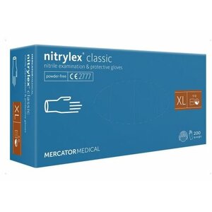 Rukavice vyšetřovací  Nitrylex XL 100 ks - modré