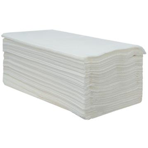 Skládané ZZ ručníky 2 vrstvá celulóza laminovaná - bílá, 3000 ks