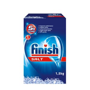 FINISH - sůl do myčky nádobí, 1,5 kg