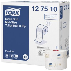 Tork Mid - size extra jemný 3 - vrstvý toaletní papír