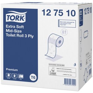 Tork Mid - size extra jemný 3 - vrstvý toaletní papír