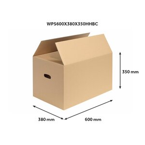 Klopová krabice 600 x 380x 350 mm s odnosným uchem, 5VVL 