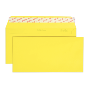 Poštovní obálka  C6/5 žlutá - bez okna, balení á 25 ks