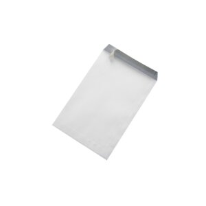 Obchodní taška B5 bílá bez okna se samolepicí páskou
