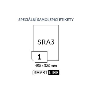 SMART LINE speciální samolepicí etiketa 450 x 320 mm - bílá, matný povrch