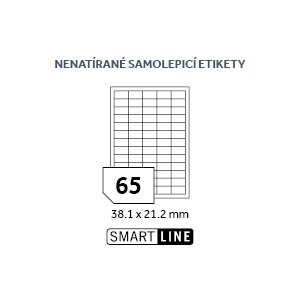 SMART LINE samolepicí etikety - 38,1 x 21,2 mm, nenatírané